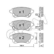 Satz Bremsbeläge Bremsklötze hinten für Renault Captur 2 HF ZOE BFM | 2429485