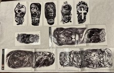 Lot of 9 Temorary Tattoos Total Including 3 Sleeves 