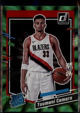 2023-24 Donruss Toumani Camara Green Laser Holo Rookie #245