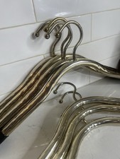 LOT OF 8 LEE ROWAN 24K GOLD PLATED HANGERS - HEAVY DUTY-SOLID- MID-CENTURY RETRO