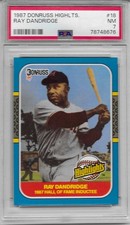 1987 DONRUSS HIGHLIGHTS #18 RAY DANDRIDGE HOF PSA 7 NM