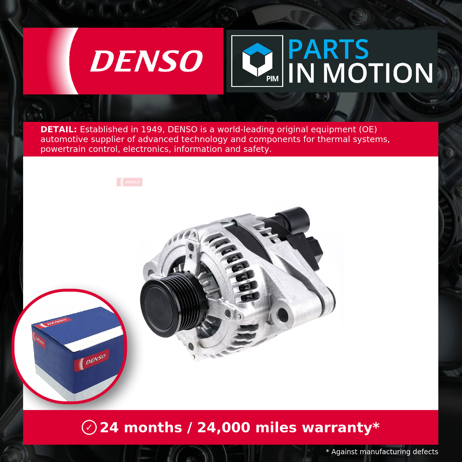 Alternator fits FIAT 500X 334AX 2.0D 14 to 18 Denso 51929089 Quality Guaranteed - Image 5