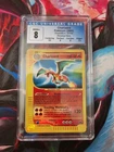 Charizard 6/165 Pokemon Expedition Base Set 2002 Reverse Holo CGC 8