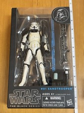 Star Wars Black Series Sandtrooper  01 6  Figure Blue Line Black Pauldron NIB