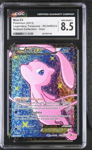 CGC 8.5 Mew EX Legendary Treasures RC24/RC25 Radiant (Collection) Holo Pokemon