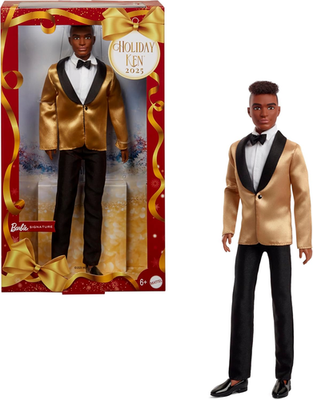 #ad #ad Signature 2025 Holiday Dark Brown Hair Ken Collectible Fashion Doll Wearing Full $27.99