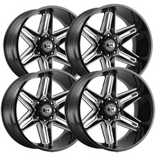 Set Of 4 Vision 363 Razor 20x12 8x170 -51mm Blackmilled Wheels Rims 20 Inch Set Of 4 Vision 363 Razor 20x12 8x170 -51mm Blackmilled Wheels Rims 20 Inch
