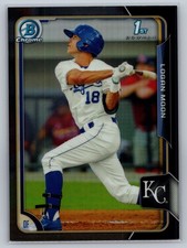 2015 Bowman #BCP10 Logan Moon Chrome Prospects Black Refractors (Asia)