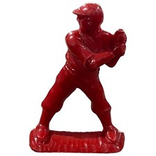Vintage Ajax Baseball Hard Plastic 2" Figure Red