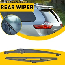 Black Rear Wiper Arm & Blade For 2011-2021 Toyota SIENNA 85242-08020 85241-08020