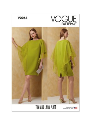 Vogue Misses Kleid von Tom und Linda Platt Schnittmuster V2065