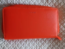 Filofax Saffiano Compact Organiser Wallet 8x5, great orange color - rare