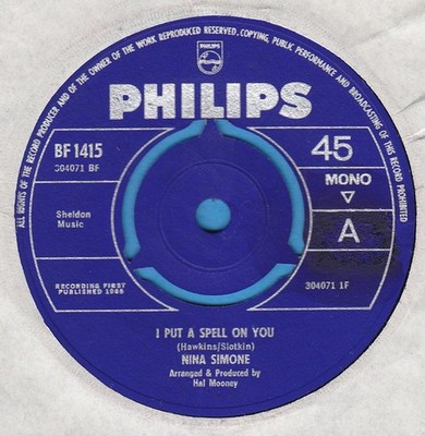 Nina Simone - I Put A Spell On You / Gimme Some - Used Vinyl Record 7 - G8100z