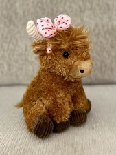 Highland Cow Plush With Pink Bow Valentines Day NEW Hobby Lobby VIRAL SHIPS FAST