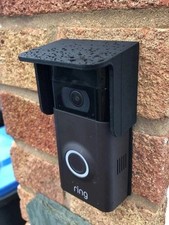 Ring Doorbell Cover – Rain & Sun Shield Hood – Fits Gen 1, Gen 2, Gen 3