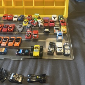 60 Vintage Galoob Micro Machines Large Vehicles Cars lot with carrier and garage