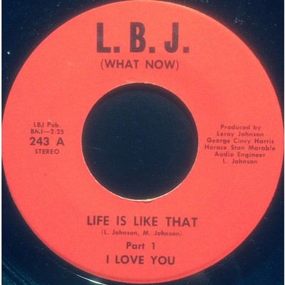 I Love You - Life Is Like That (Vinyl 7'' - US - Original)