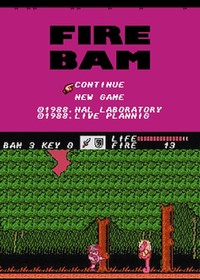 Famicom Disk System Fire Bam FDS Nintendo NTSC-J Japan Used