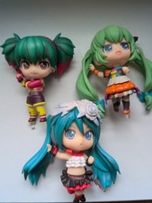 Lot Of 3 Nendoroid Co-de Sega feat. Hatsune Miku Project Figures Good Smile Co