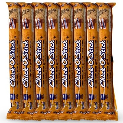 Chick O Stick Candy Bars | 8 Pack | Crunchy Peanut Butter Rolled In Toast Coconu