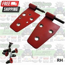 Passenger Right Jeep Wrangler Tj Full Door Hinges 97-06 Oem Flame Red Passenger Right Jeep Wrangler Tj Full Door Hinges 97-06 Oem Flame Red