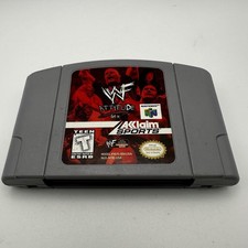 WWF Attitude (Nintendo 64, 1999) Authentic Cartridge Tested & Working N64