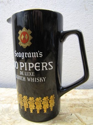 Seagrams-100 Pipers-Whisky  Kanne,Wasserpitcher,Krug