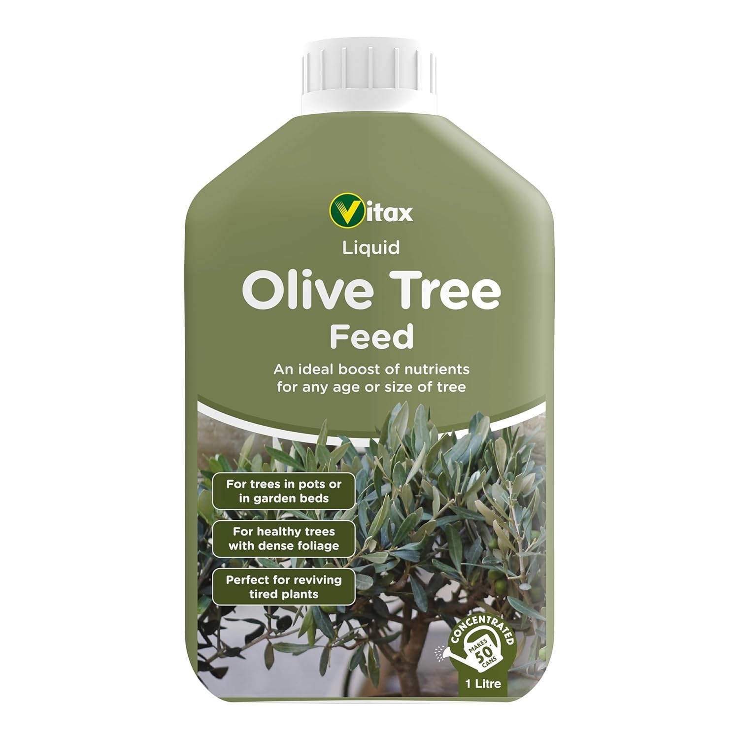 Vitax Olive Tree Liquid Feed Concentrated Fertiliser Plant Food 1 Litre Bottle