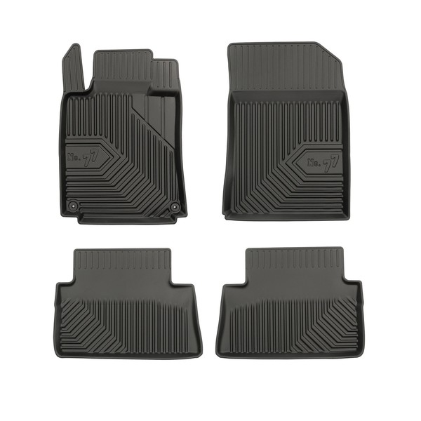 FußMatten Gummimatten No.77 FüR Peugeot 508 I 2010-2018 TPE Schwarz 4 Teile-image