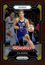 2024-25 Panini Prizm Monopoly WNBA Brown Prizms Kia Nurse 164/249 Los Angeles