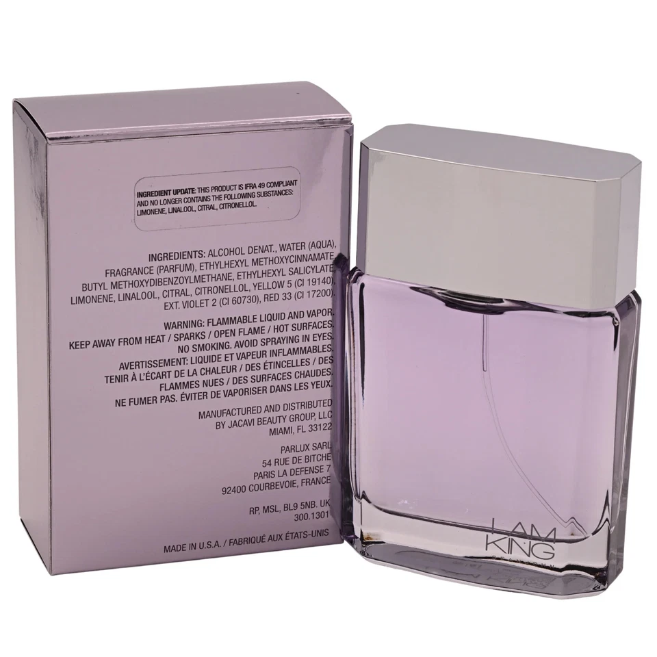 I AM KING por Sean John 3,4 OZ 3,3 edt Hombres Colonia Nuevo en CAJA al por menor Foto 4 de 4