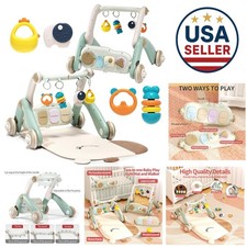 Safe  Fun 2-in-1 Baby Gym Walker - Interactive Learning for Infants 0-24