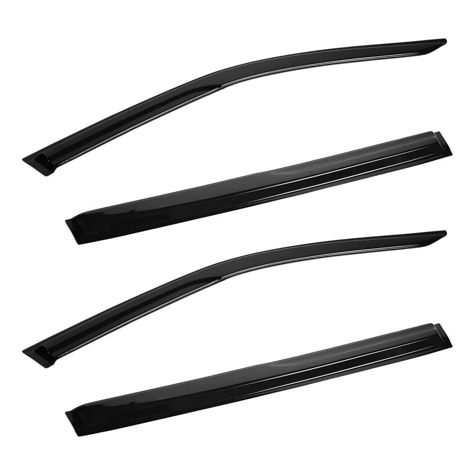 Viseras de ventana originales Toyota Highlander 2014-2019 ventilación protectores de lluvia deflectores Foto 2 de 4