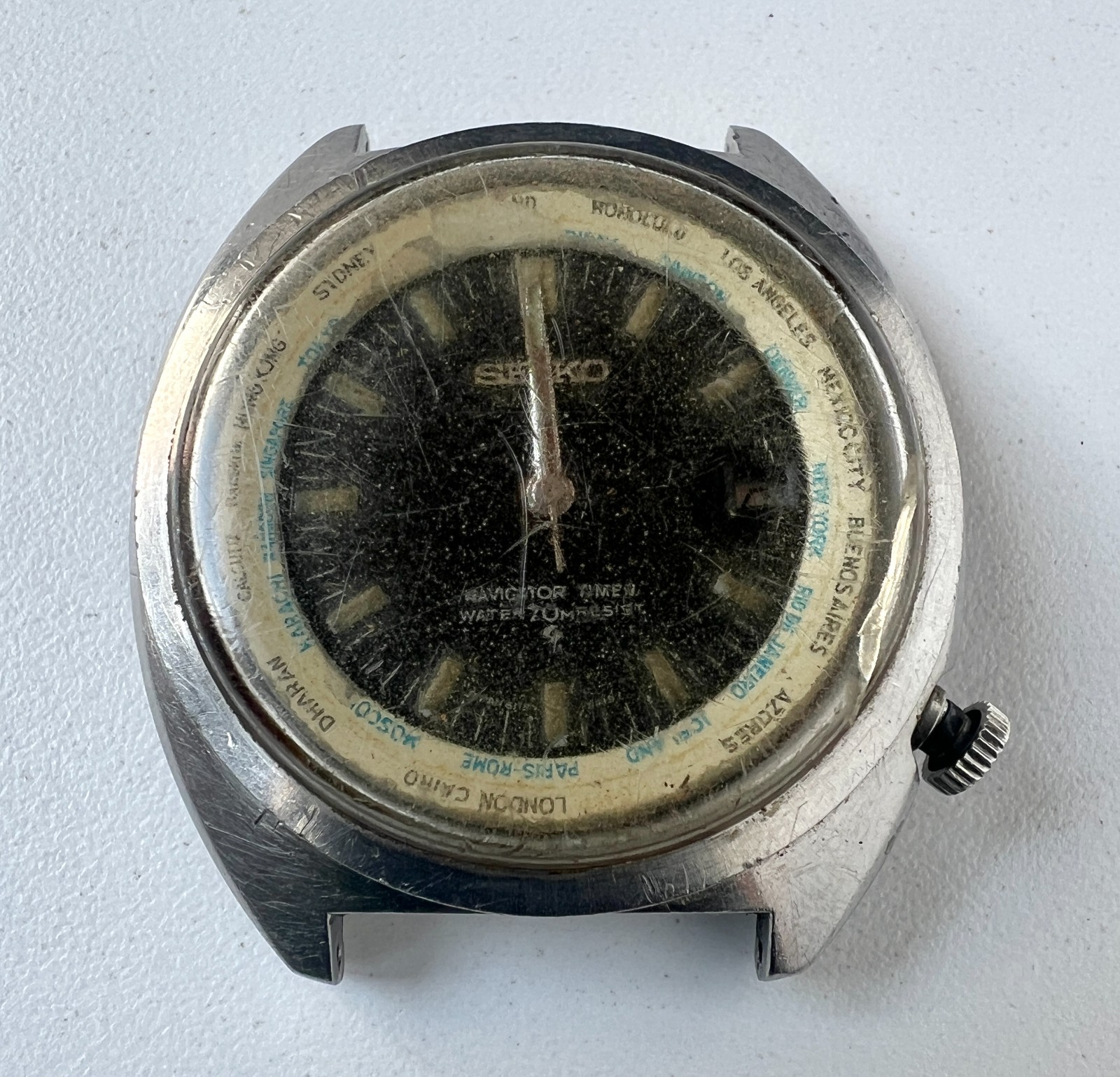 SEIKO6117-6410OrologioAutomaticoVintageUomoResistenteall'acqua70mNeroDil17J