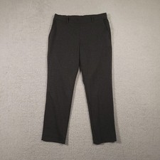 Banana Republic Pants Womens 10 Gray Pinstripe Pull On Ankle Dress Work Office