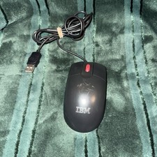 Vintage IBM Optical USB Mouse Black Red Scroll Wheel MO28UOL 39Y9870 NEW/Other