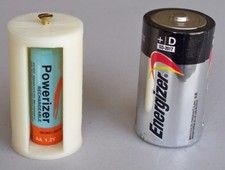 2pcs iSmartHome 3D Printed AA to Size D Battery Adapters, Introductory Special