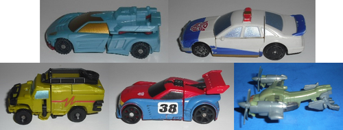 Hasbro Transformers Hot Shot, Prowl, Ratchet, Smokescreen, & Springer - Picture 3 of 10