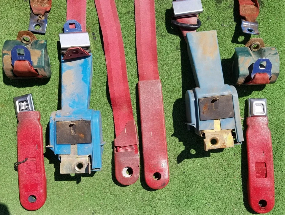 Juego de cinturones de seguridad TODOS 1974-78 Mustang II King Cobra 2 Ford 74 75 76 77 78 1978 Foto 3 de 4