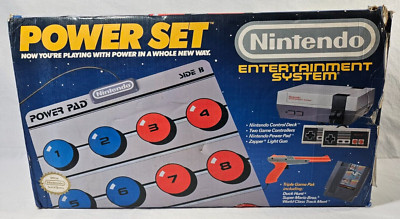 Nintendo Entertainment System NES Power Set In Box CIB Power Pad -Read Descrp
