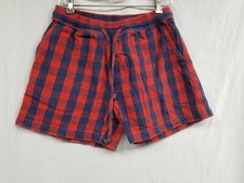 Chubbies Fleece Shorts Red Plaid Size Medium See Measurements No Size Tag