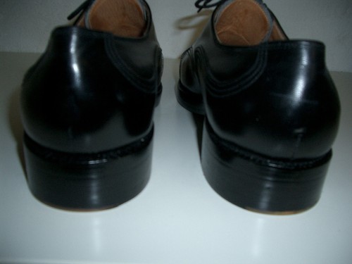 PARMA SCHUHE SCHWARZ GR 42,5/ 8,5 NEU UNGETRAGEN KOMPL LEDER SOHLE MIT MESSING - Bild 4 von 10