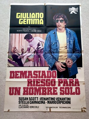 MAGNIFICENT DAREDEVIL Original Movie Film Poster GIULIANO GEMMA NIEVES NAVARRO