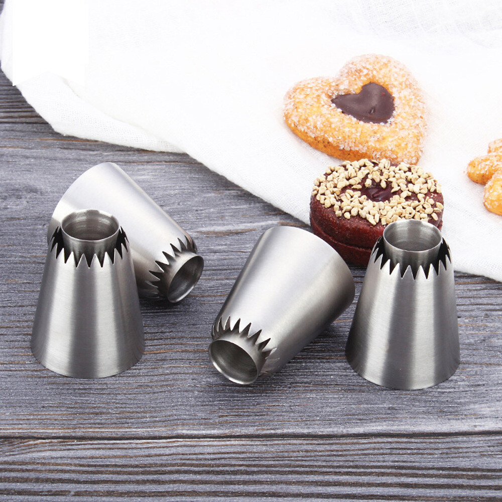 4PCS Sulta Ne Ring Cookies Mold Sultan Tube Icing Piping Nozzles For  Decor\Cakes