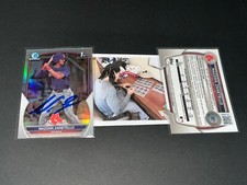 Nazzan Zanetello Red Sox Auto Signed 2023 1st Bowman Draft Refractor Beckett -