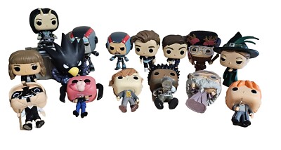 Lot Of 15 Mixed Loose Funko Pops Harry Potter Umbrella Academy Marvel The Office