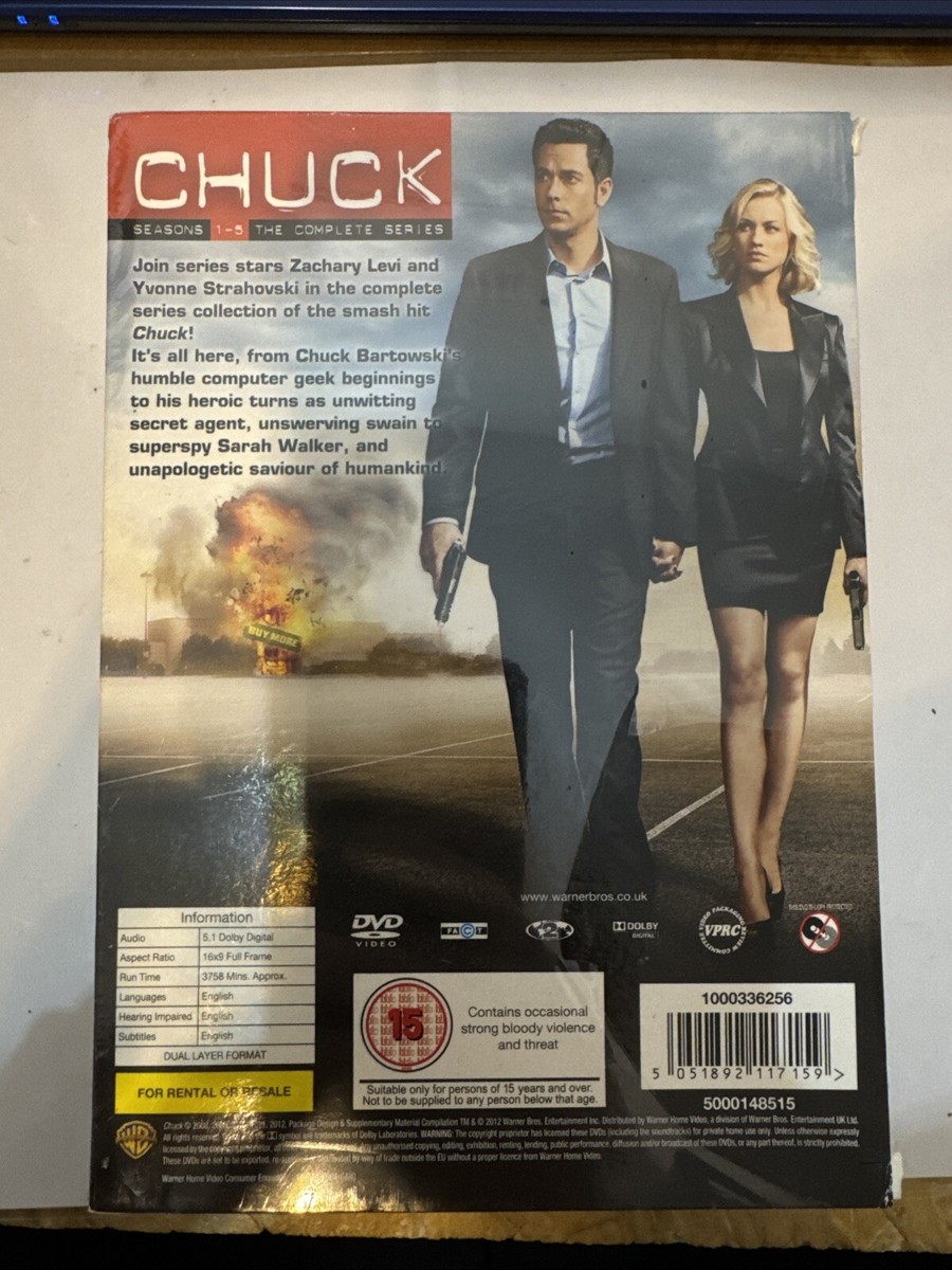 ● DVD CHUCK（チャック）　シーズン１～５ Amazon.com: Chuck - Season 1-5 Complete [DVD] [2012