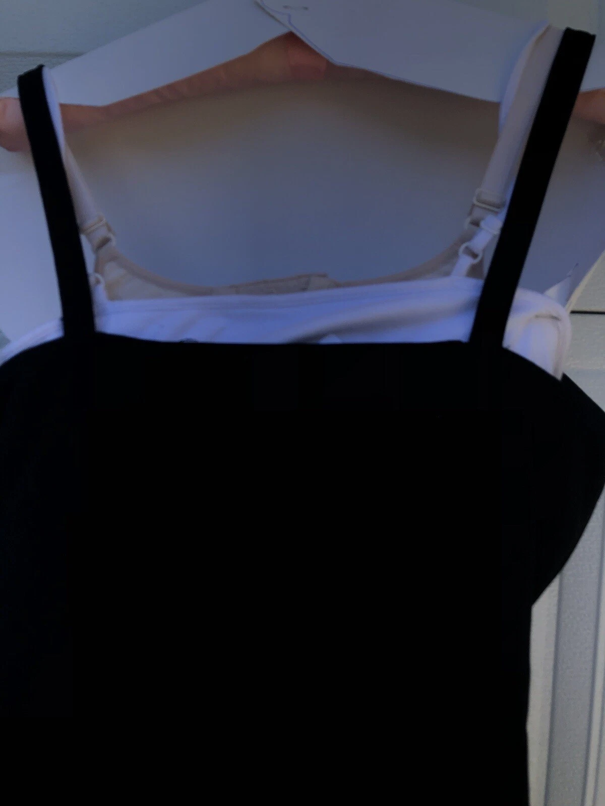 UNDERCOVER AFFARE AUW Secret Charm Mini Abito Nero con Bordo Argento Perline Strass Tg L