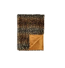 Hudson Park Collection Leopard 50x70" Faux Fur Throw 