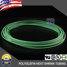 100 FT. 100' Feet GREEN 1/16" 1.5mm Polyolefin 2:1 Heat Shrink Tubing Tube Cable